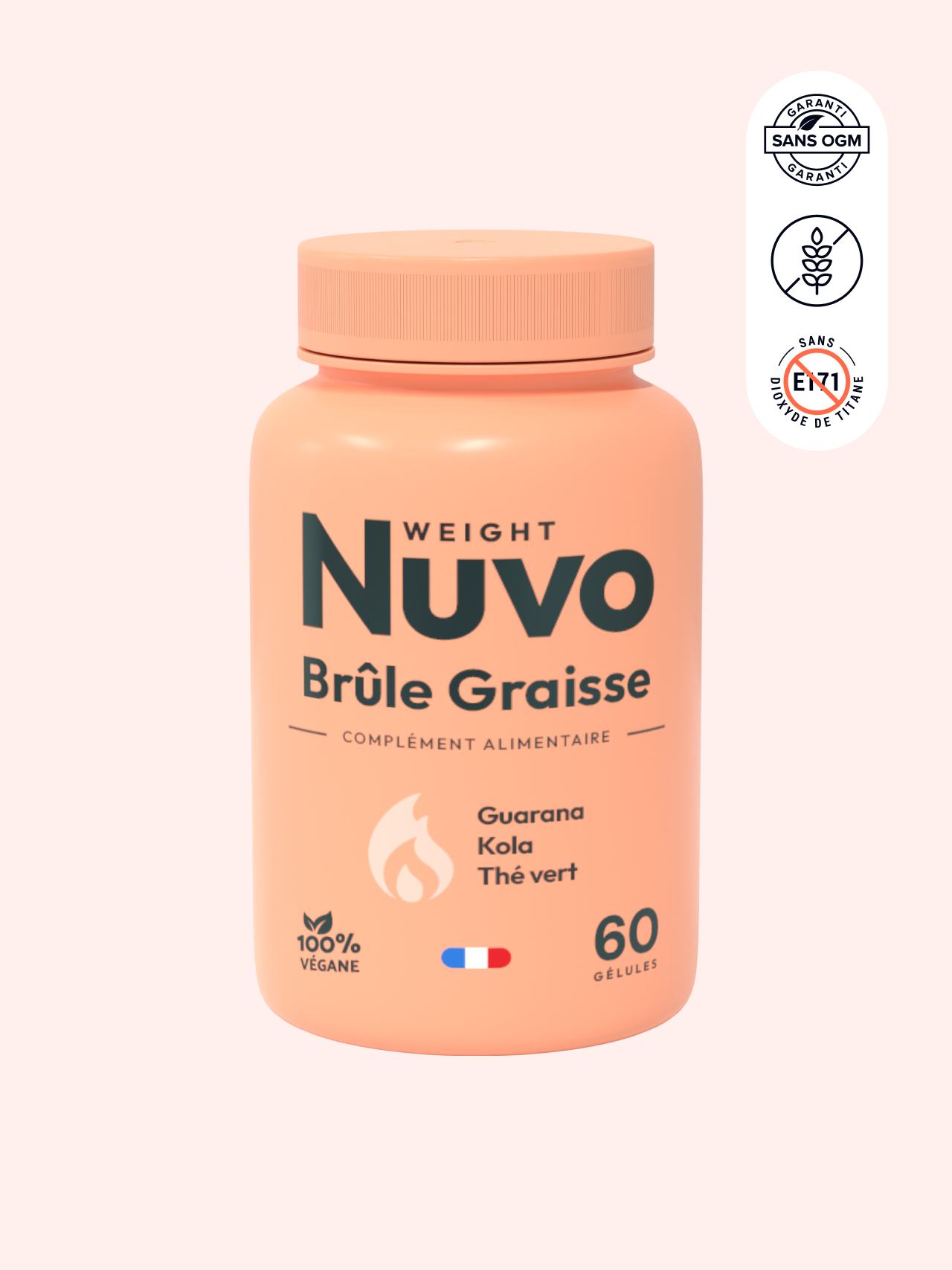 Capsules Brûle-graisses KETO Pure Ketone - Complément Alimentaire Végan - Après Repas